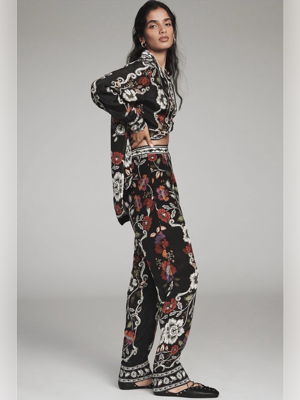 Farm Rio Rocco Flowers Pants NWT - Picture 2 of 8